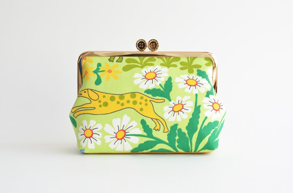 Scandi kiss lock cosmetic pouch(L) - Green - Jakten [153] 第3張的照片