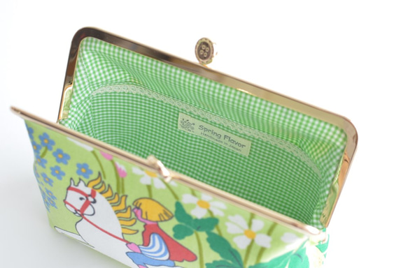 Scandi kiss lock cosmetic pouch(L) - Green - Jakten [153] 第6張的照片