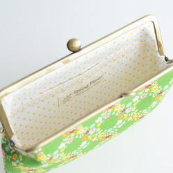 Long frame purse (M) - Imported "Green Garden" [297] 第4張的照片