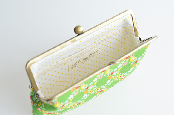 Long frame purse (M) - Imported "Green Garden" [297] 第4張的照片