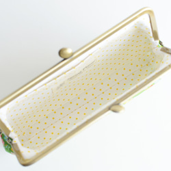 Long frame purse (M) - Imported "Green Garden" [297] 第5張的照片