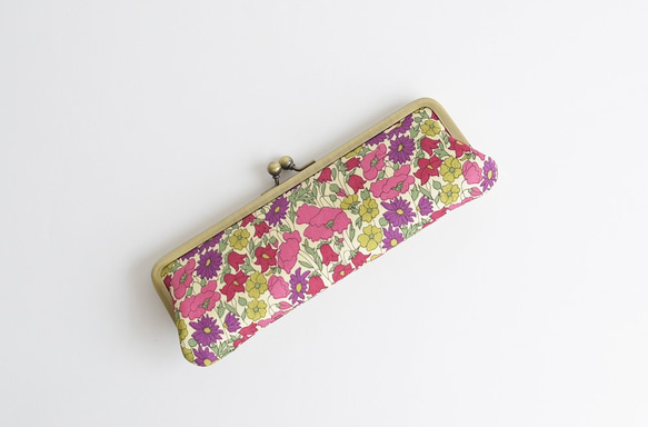 {花卉口金包} Floral pen case - Liberty ”Poppy and Daisy" [456] 第2張的照片