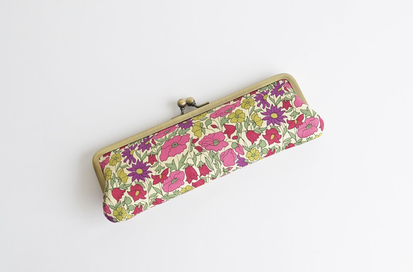{花卉口金包} Floral pen case - Liberty ”Poppy and Daisy" [456] 第3張的照片