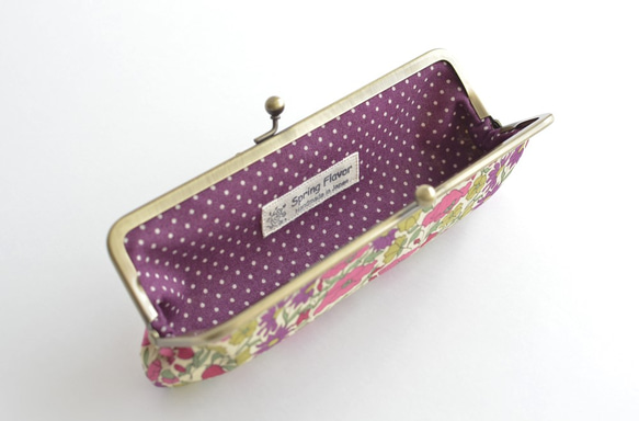 {花卉口金包} Floral pen case - Liberty ”Poppy and Daisy" [456] 第4張的照片