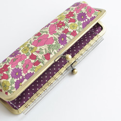 {花卉口金包} Floral pen case - Liberty ”Poppy and Daisy" [456] 第6張的照片