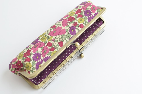 {花卉口金包} Floral pen case - Liberty ”Poppy and Daisy" [456] 第6張的照片