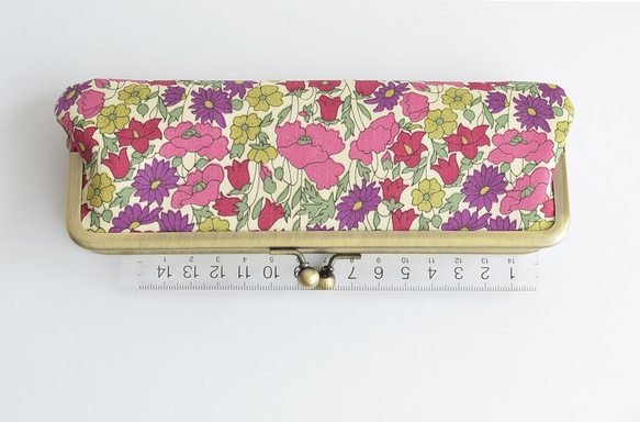 {花卉口金包} Floral pen case - Liberty ”Poppy and Daisy" [456] 第7張的照片