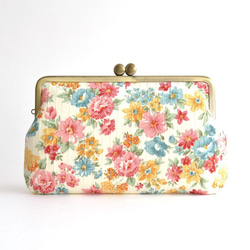 Retro floral small cosmetic pouch - Green Garden [459] 第2張的照片