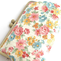 Retro floral small cosmetic pouch - Green Garden [459] 第4張的照片