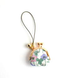 Tiny kiss lock purse with strap - Josephine's Daisies [632] 第1張的照片