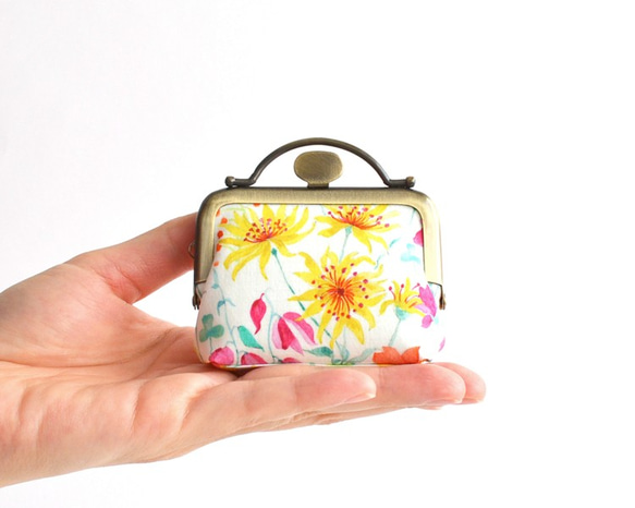 Unique frame pouch(S) - Liberty "Amber's Posy" multi [162] 第1張的照片