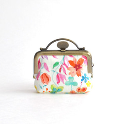 Unique frame pouch(S) - Liberty "Amber's Posy" multi [162] 第3張的照片