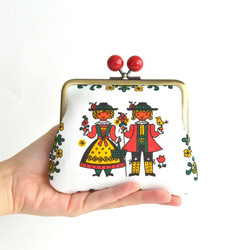 Kiss lock purse (M) - Vintage "Boy and Girl" [090] 第1張的照片