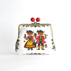 Kiss lock purse (M) - Vintage "Boy and Girl" [090] 第2張的照片