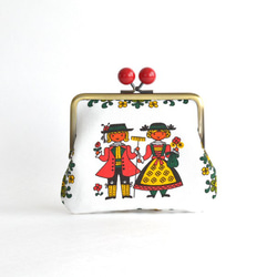 Kiss lock purse (M) - Vintage "Boy and Girl" [090] 第3張的照片