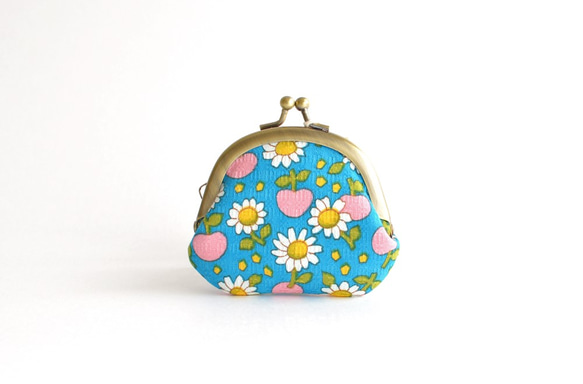 口金包 - Coin purse (S) - Vintage "Daisy & Apple" [040] 第3張的照片