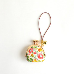 Tiny kiss lock purse with strap - Miranda / Red Brown [971] 第2張的照片