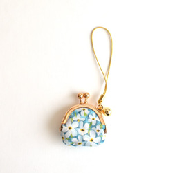 Tiny kiss lock purse with strap - Petal Wish / Yellow [942] 第2張的照片