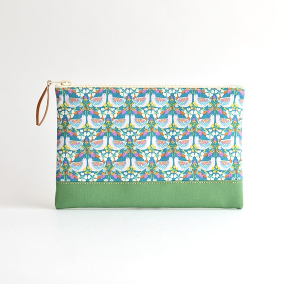 Liberty "Strawberry Feast" zipper pouch with cotton [241] 第3張的照片