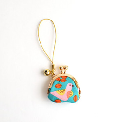 Last One! Tiny kiss lock purse with strap - Retro Bird [973] 第1張的照片