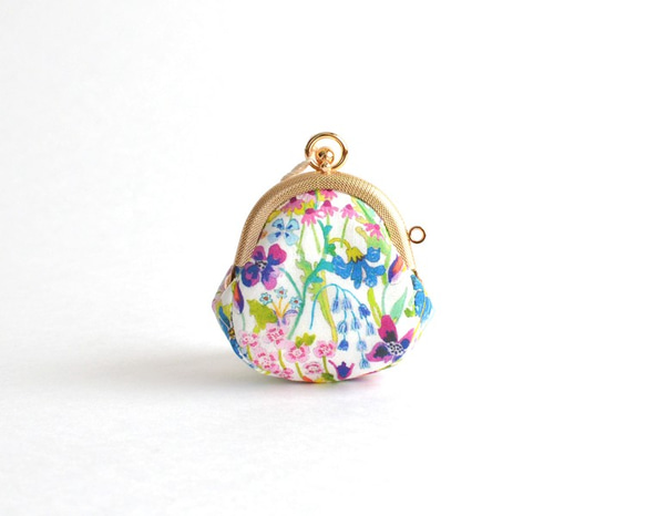 {花卉口金包} Mini coin purse - Liberty "Summer Posy" [455] 第3張的照片