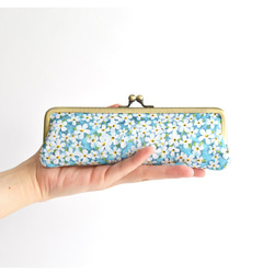 {花卉口金包} Floral pen case - Liberty ”Petal Wish" [879] 第1張的照片