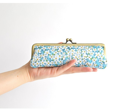 {花卉口金包} Floral pen case - Liberty ”Petal Wish" [879] 第1張的照片