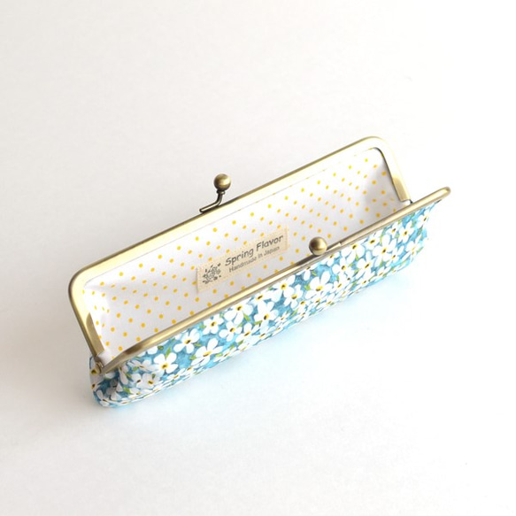 {花卉口金包} Floral pen case - Liberty ”Petal Wish" [879] 第3張的照片