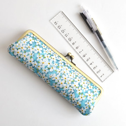 {花卉口金包} Floral pen case - Liberty ”Petal Wish" [879] 第5張的照片