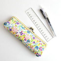 {花卉口金包} Floral pen case - Liberty ”Summer Posy" [881] 第3張的照片