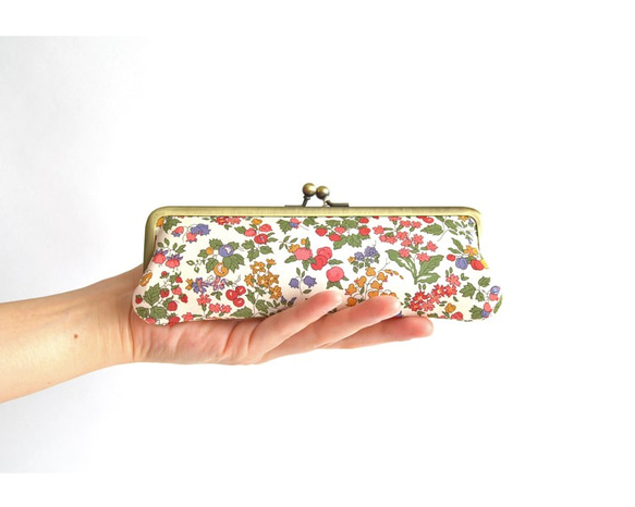 {花卉口金包} Floral pen case - Liberty ”Nancy Ann" [209] 第1張的照片