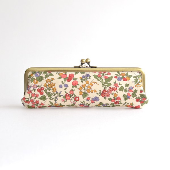 {花卉口金包} Floral pen case - Liberty ”Nancy Ann" [209] 第3張的照片