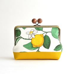 口金包 - Kiss lock cosmetic pouch (L) Lemon [206] 第3張的照片