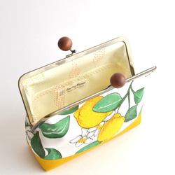 口金包 - Kiss lock cosmetic pouch (L) Lemon [206] 第5張的照片