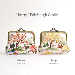 リバティ エディンバラの風景 がま口(MS) Liberty "Edinburgh Castle" White[916] 8枚目の画像