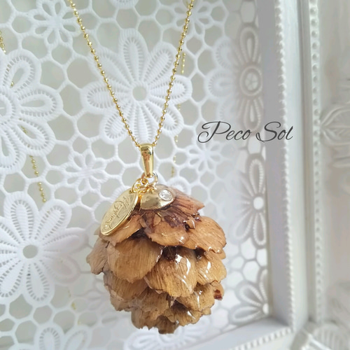 大人可愛い！松ぼっくりネックレス☆ ネックレス・ペンダント 花ﾚｼﾞﾝ
