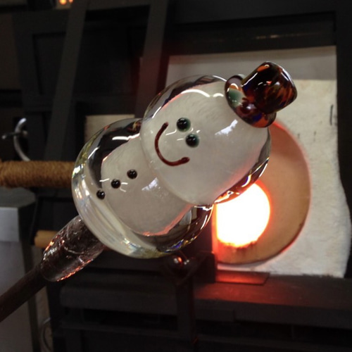 Snow Man⛄ガラス雪だるま その他置物 YUGEN GLASS 通販 345401