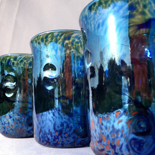 光渦グラス /青艶 グラス YUGEN GLASS 通販 437980｜Creema