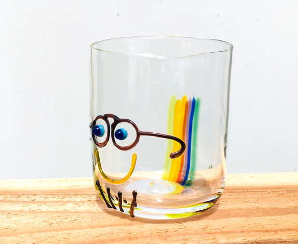 虹色 Papa Smile Glass 3枚目の画像