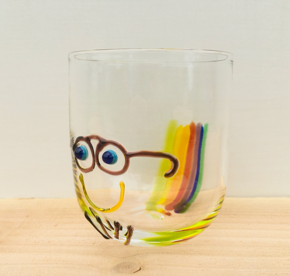 虹色 Papa Smile Glass 4枚目の画像