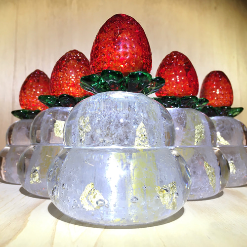 鏡餅 ❣️透明泡入り・大きい鏡餅×つぶつぶカラフルみかん❣️黒塗り台・箱