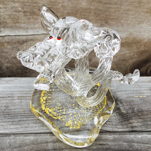 白龍』/ガラスの龍/オブジェ/縁起物 その他置物 YUGEN GLASS 通販