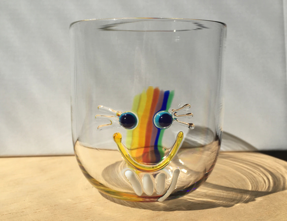 虹色Grandpa Smile Glass 1枚目の画像