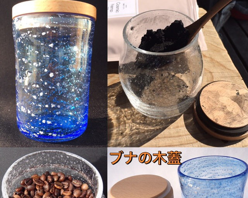 希少　琉球ガラス　金箔 3段キャニスター 希少 琉球ガラス 金箔 3段キャニスター