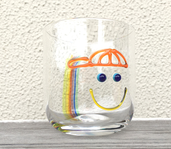 ⭐︎虹色 キャップBoy Smile Glass 3枚目の画像