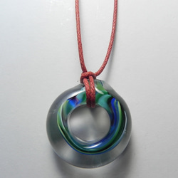 Glass Pendant『◯まる』（海） 1枚目の画像