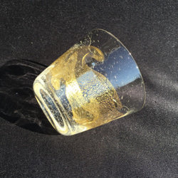 麻炭ガラス『Golden Wave そばちょこ・フリーグラス(ヒマラヤ産原種 麻炭使用）』 4枚目の画像