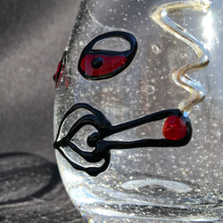 麻炭ガラス『パーリーピーポー01 ウイスキーグラス』桐箱付き 8枚目の画像
