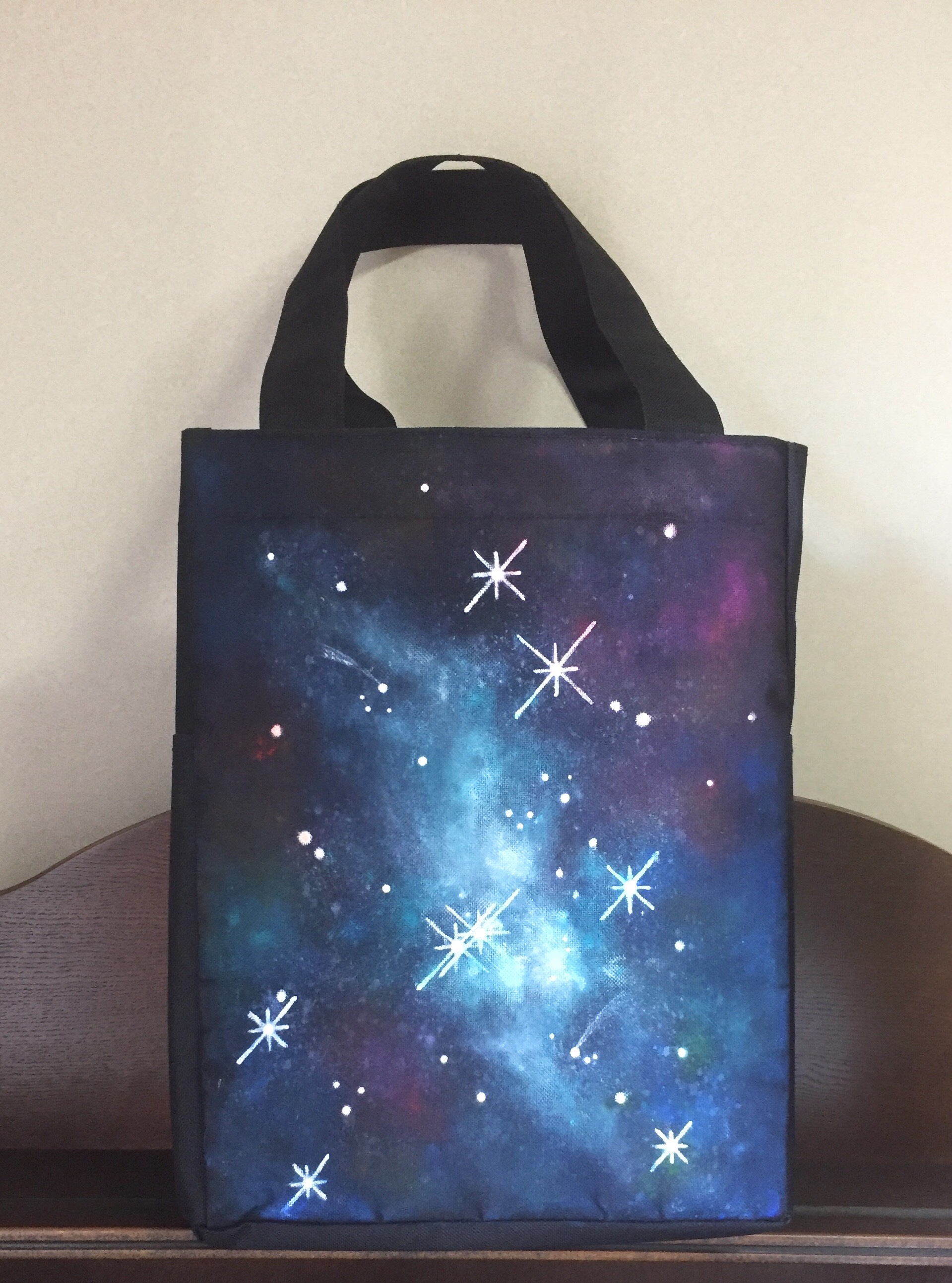 宇宙柄トートバッグ(送料無料)