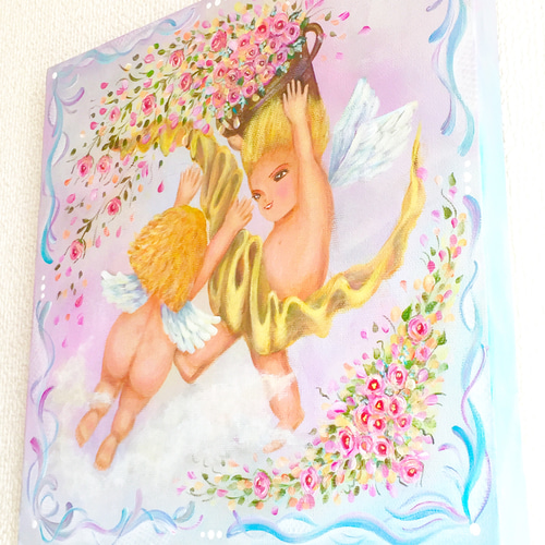 アートパネル「天使の戯れ」(原画)(送料無料) 絵画 Fantastical K 通販